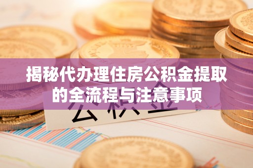 罗东揭秘代办理住房公积金提取的全流程与注意事项