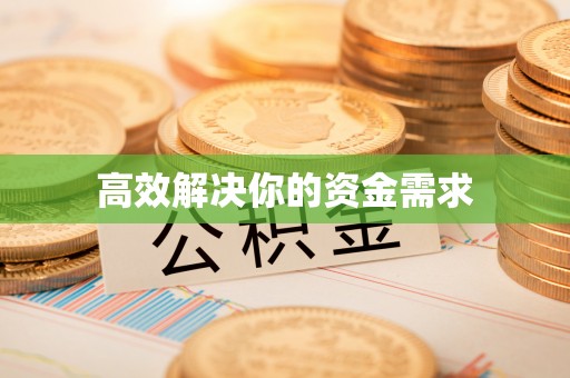 罗东高效解决你的资金需求