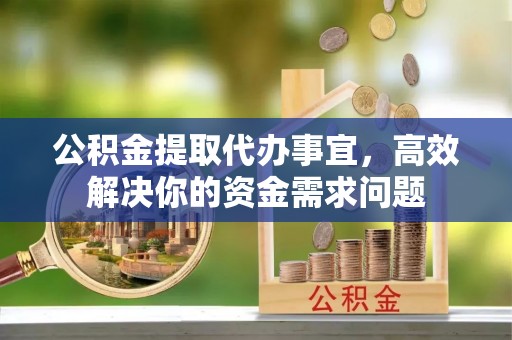 罗东公积金提取代办事宜，高效解决你的资金需求问题